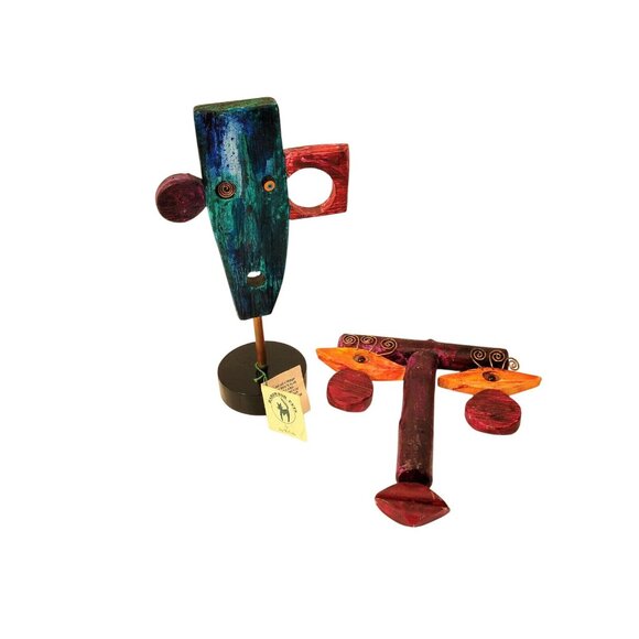 Contemporary Folk Art Modern Art Wood Sculptures by Jay McCarten Canadian Artist - Picture 2 of 9